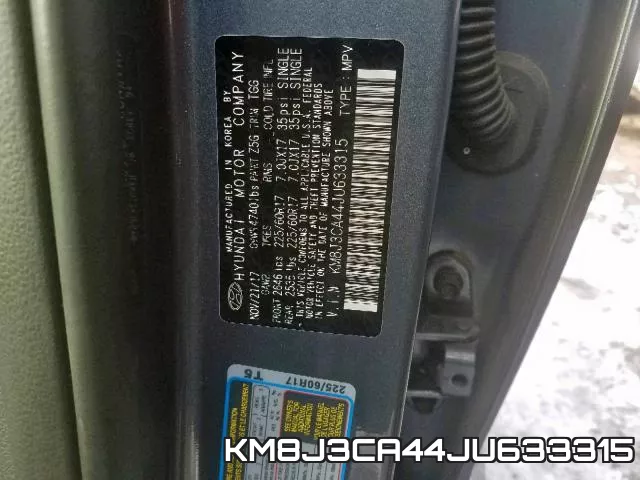 KM8J3CA44JU633315 фото 2