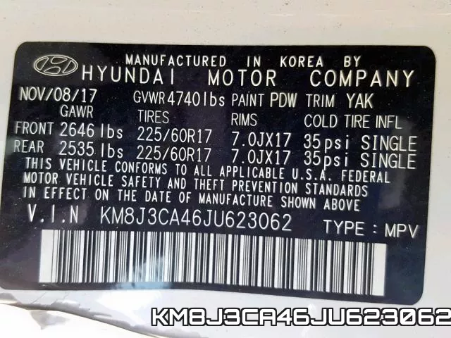 KM8J3CA46JU623062 фото 2