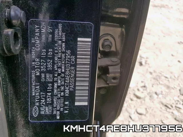 KMHCT4AE8HU377956 фото 2
