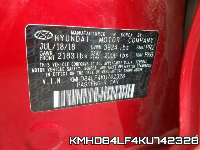 KMHD84LF4KU742328 фото 2