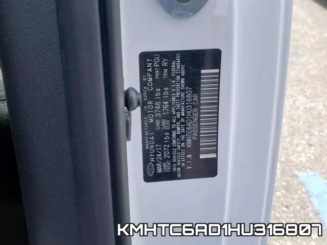 KMHTC6AD1HU316807 фото 2