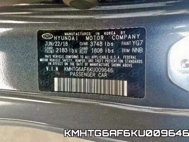 KMHTG6AF6KU009646 фото 2