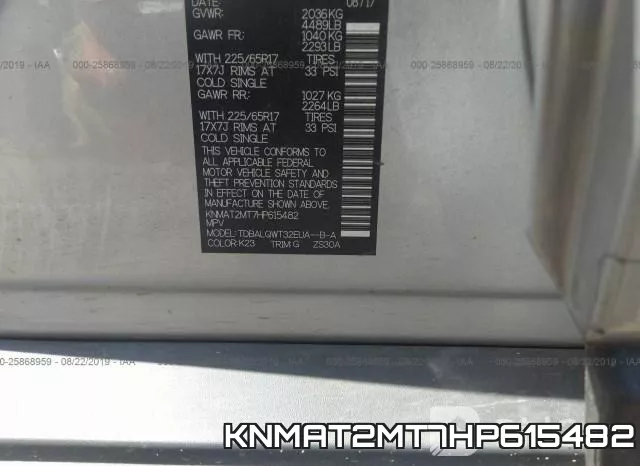 KNMAT2MT7HP615482 фото 10