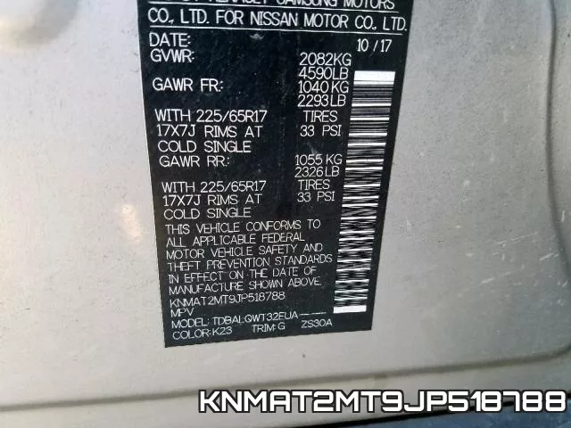 KNMAT2MT9JP518788 фото 2