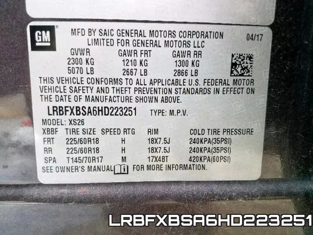LRBFXBSA6HD223251 фото 2