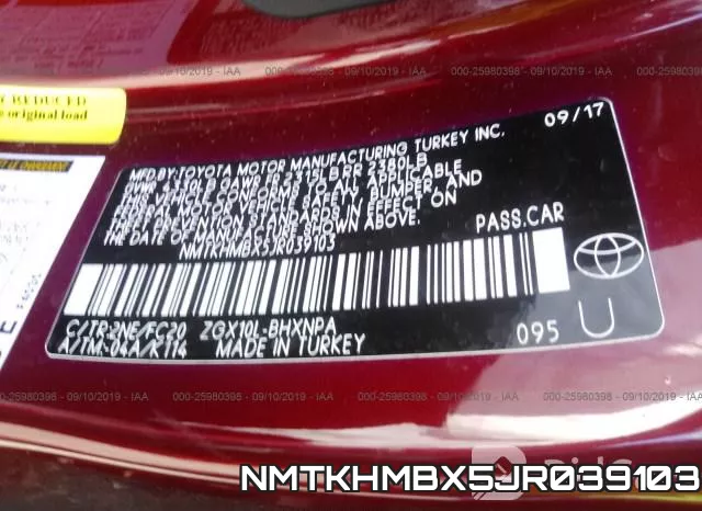NMTKHMBX5JR039103 фото 10