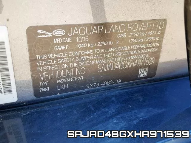 SAJAD4BGXHA971539 фото 2