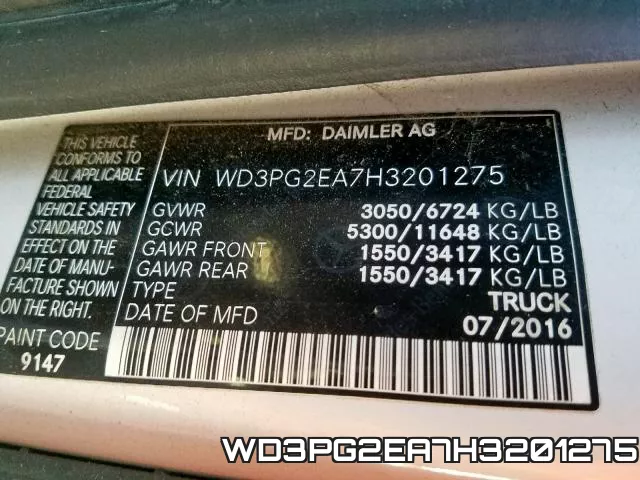 WD3PG2EA7H3201275 фото 2
