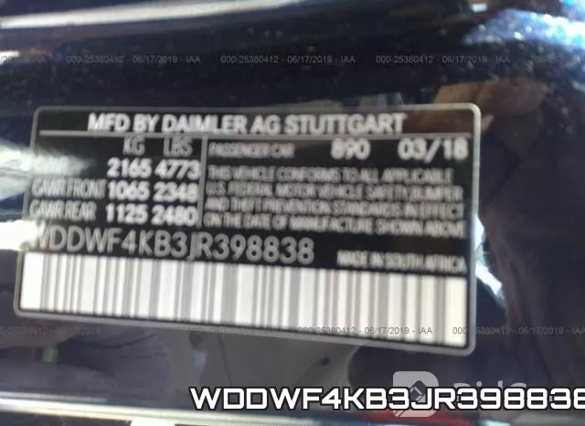 WDDWF4KB3JR398838 фото 10