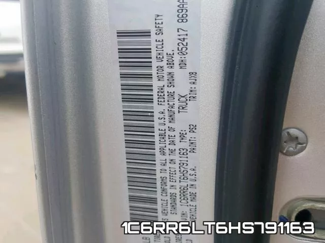 1C6RR6LT6HS791163 фото 2