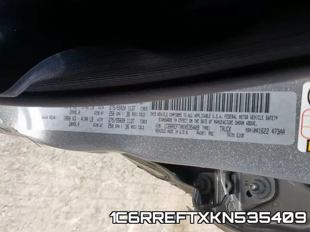 1C6RREFTXKN535409 фото 2