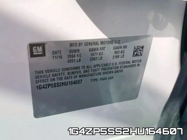 1G4ZP5SS2HU164607 фото 2