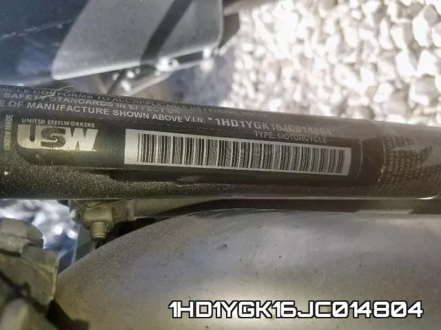 1HD1YGK16JC014804 фото 2