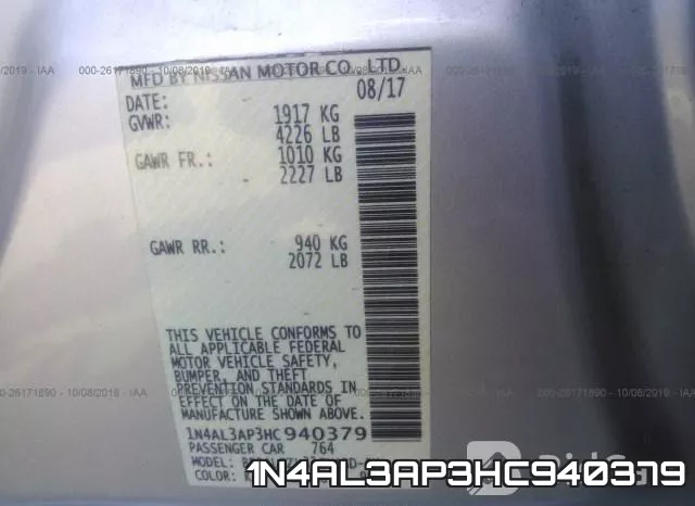 1N4AL3AP3HC940379 фото 10