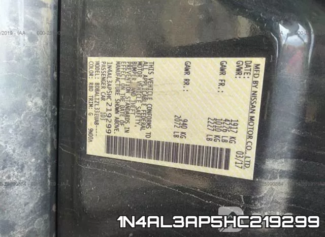 1N4AL3AP5HC219299 фото 10