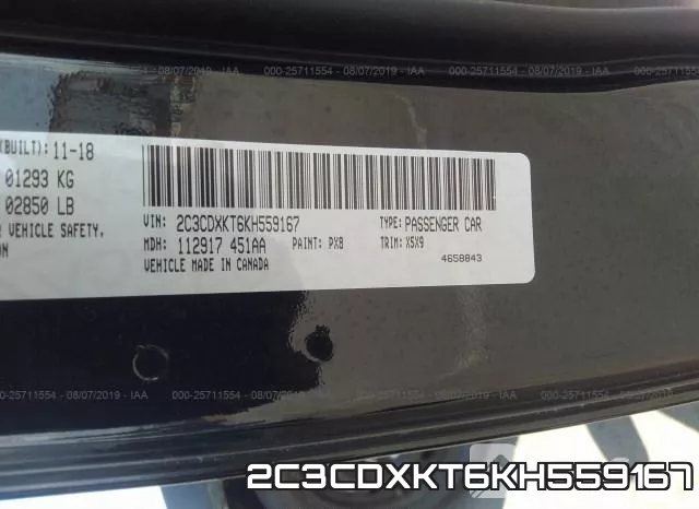 2C3CDXKT6KH559167 фото 10