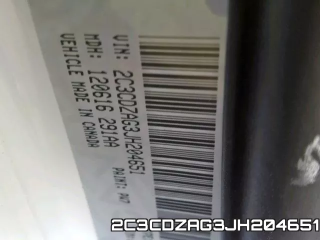 2C3CDZAG3JH204651 фото 2