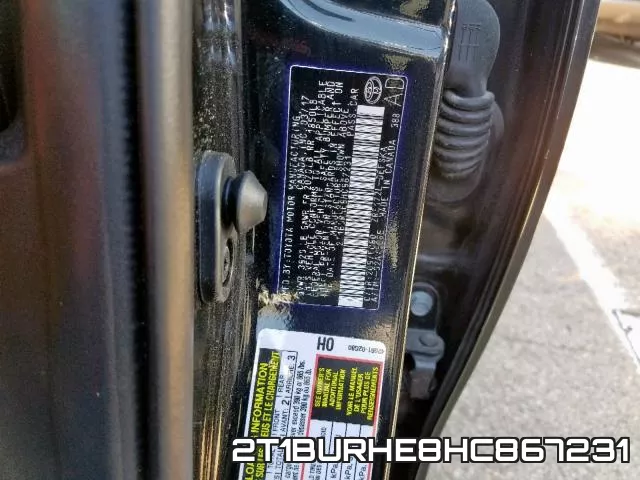 2T1BURHE8HC867231 фото 2