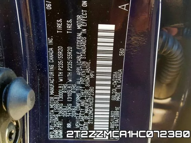 2T2ZZMCA1HC072380 фото 2