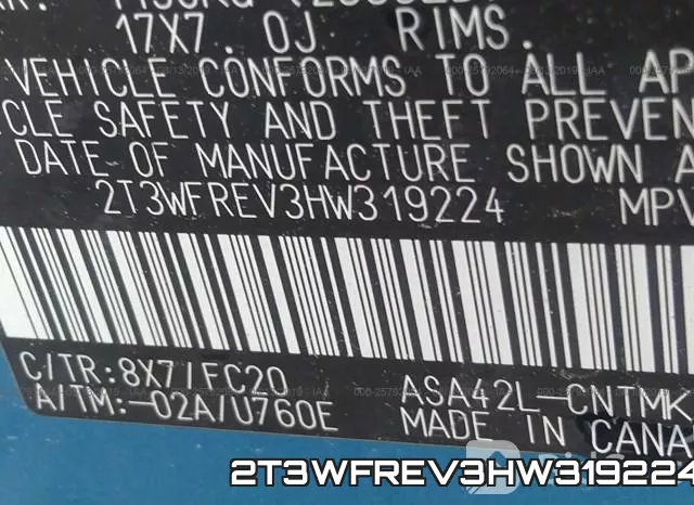 2T3WFREV3HW319224 фото 10
