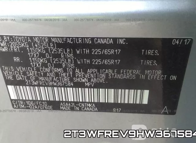 2T3WFREV9HW367584 фото 10