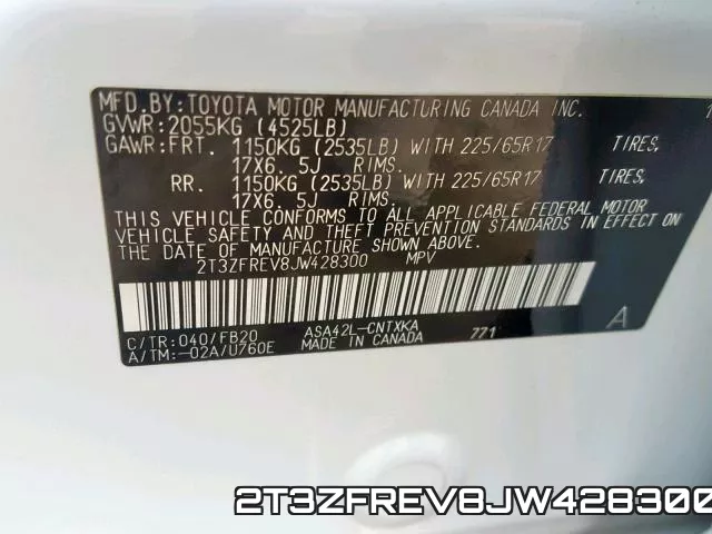 2T3ZFREV8JW428300 фото 2