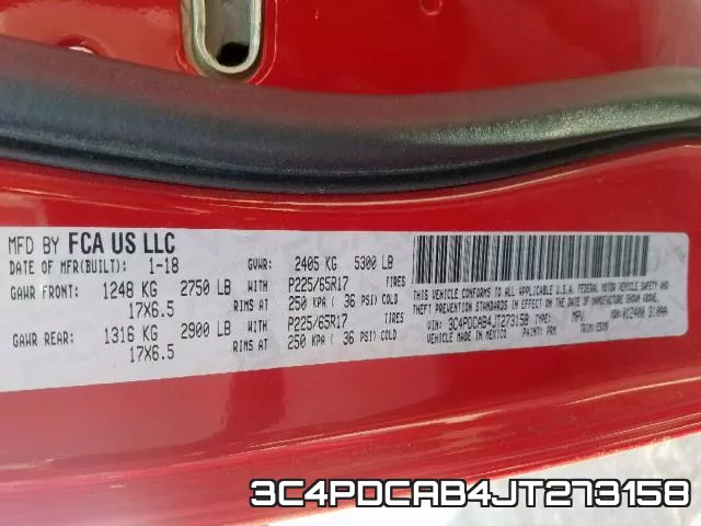 3C4PDCAB4JT273158 фото 2