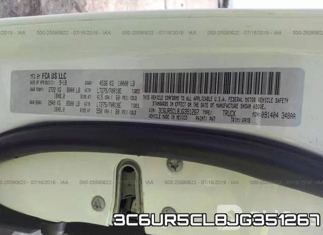 3C6UR5CL8JG351267 фото 10