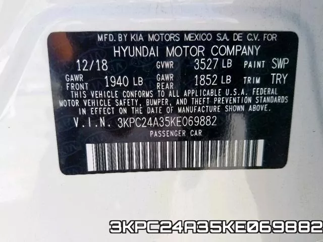 3KPC24A35KE069882 фото 2