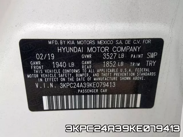 3KPC24A39KE079413 фото 2