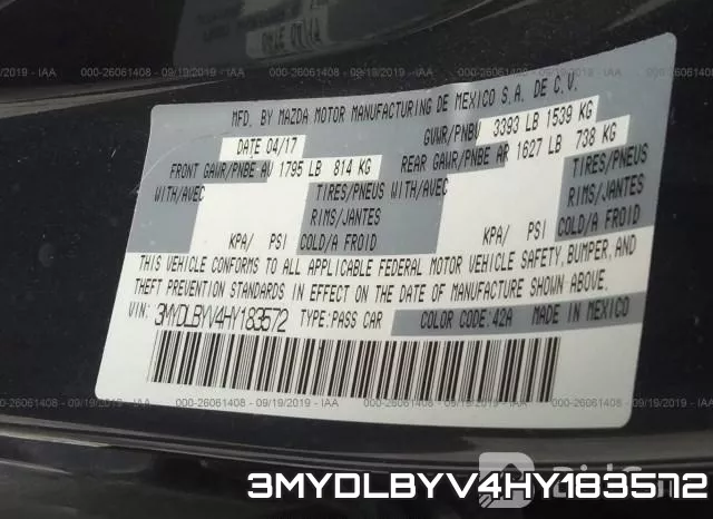 3MYDLBYV4HY183572 фото 10