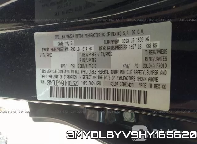 3MYDLBYV9HY165620 фото 10