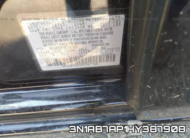 3N1AB7AP1HY387908 фото 10
