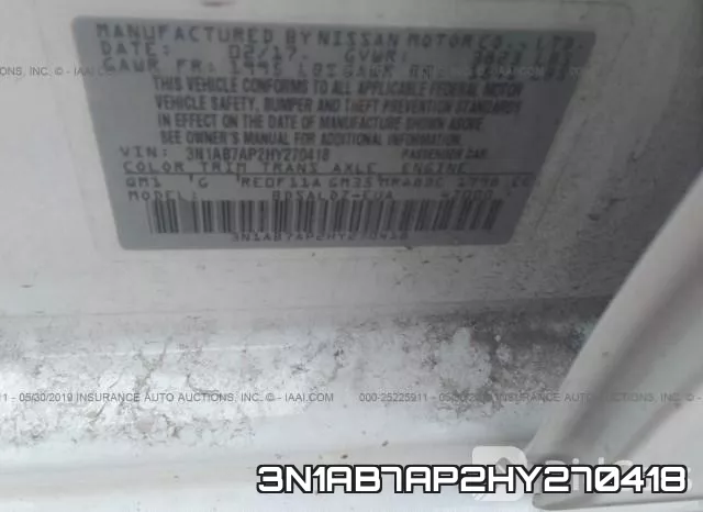 3N1AB7AP2HY270418 фото 10