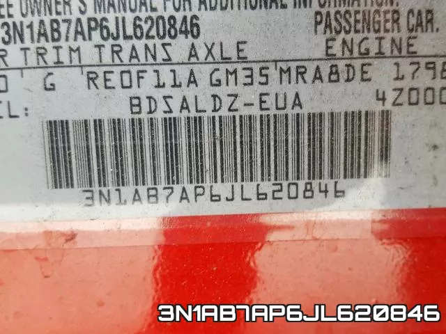 3N1AB7AP6JL620846 фото 2