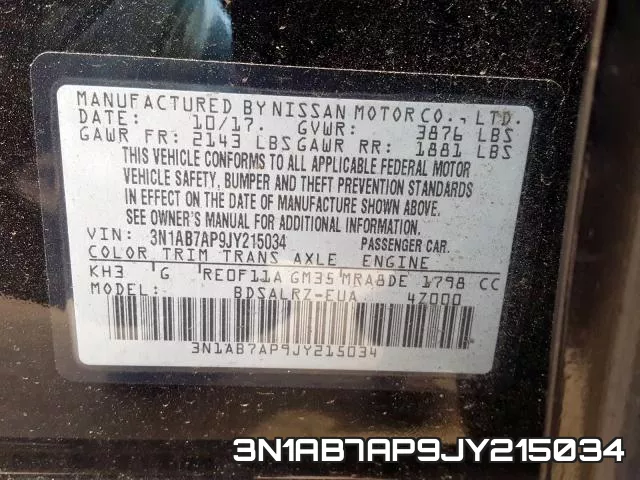 3N1AB7AP9JY215034 фото 2