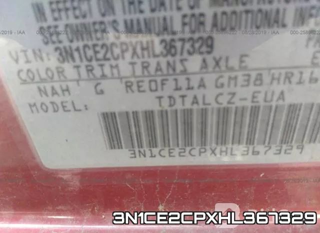 3N1CE2CPXHL367329 фото 10