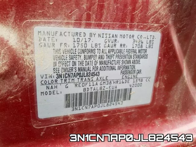3N1CN7AP0JL824543 фото 2