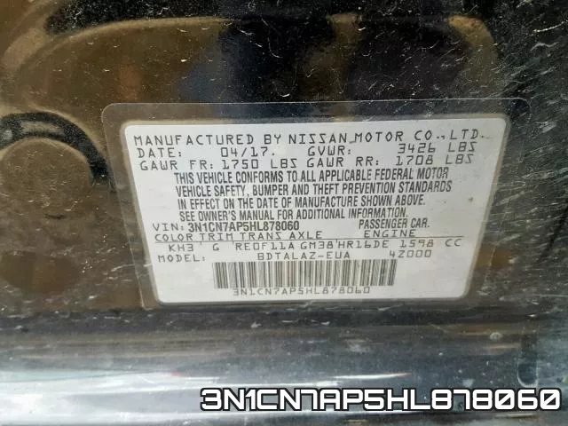 3N1CN7AP5HL878060 фото 2