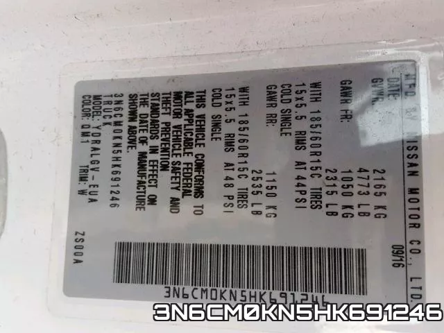 3N6CM0KN5HK691246 фото 2