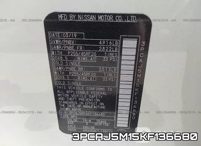 3PCAJ5M15KF136680 фото 10