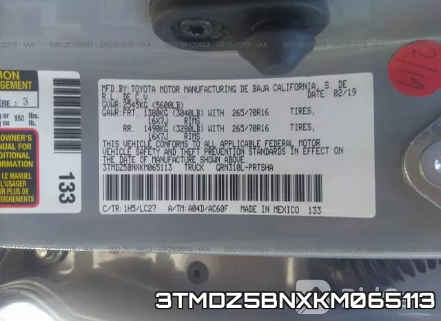 3TMDZ5BNXKM065113 фото 10
