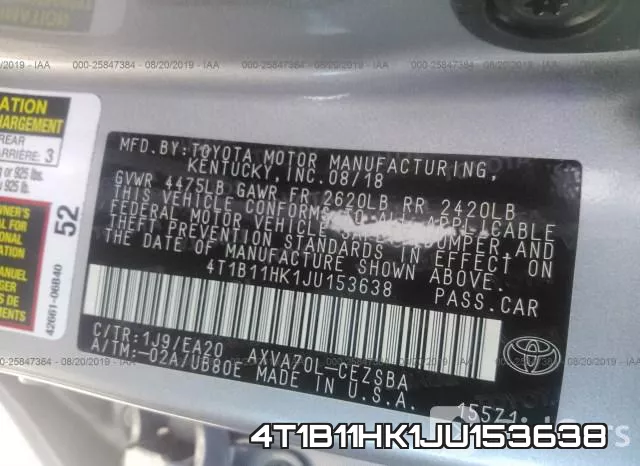 4T1B11HK1JU153638 фото 10