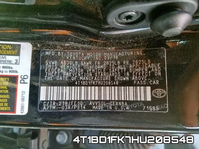4T1BD1FK7HU208548 фото 2