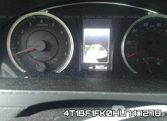 4T1BF1FK0HU747278 фото 8