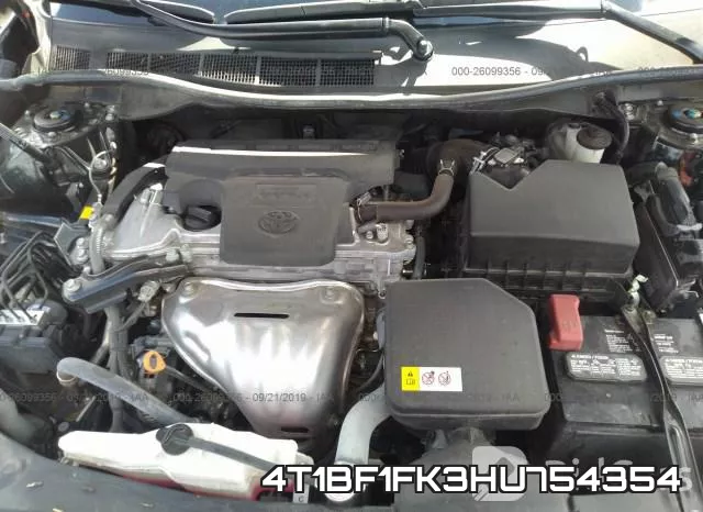 4T1BF1FK3HU754354 фото 2