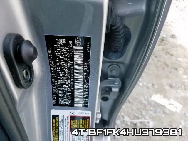 4T1BF1FK4HU379381 фото 2