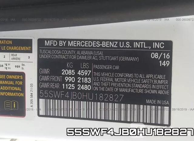 55SWF4JB0HU182827 фото 10