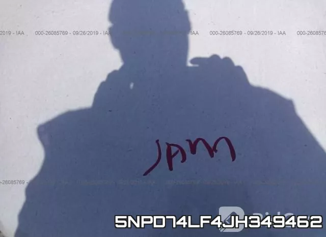 5NPD74LF4JH349462 фото 2