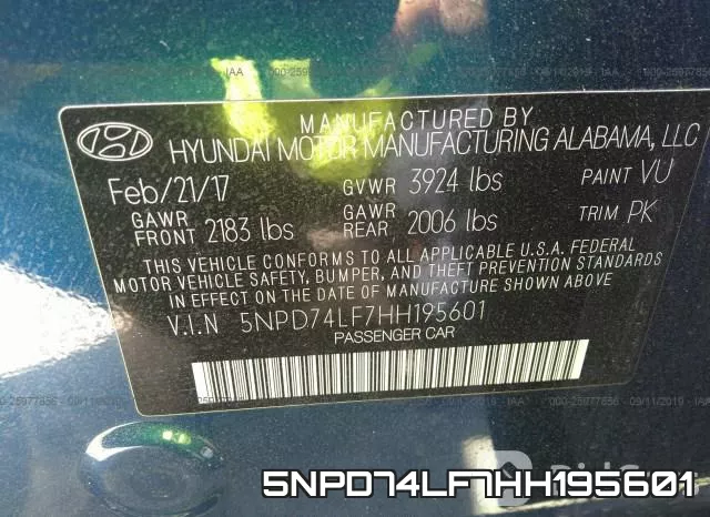 5NPD74LF7HH195601 фото 10